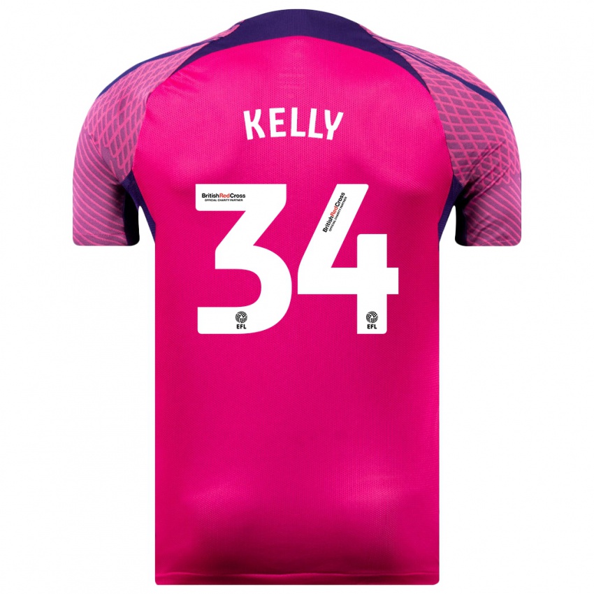 Kvinder Caden Kelly #34 Lilla Udebane Spillertrøjer 2023/24 Trøje T-Shirt