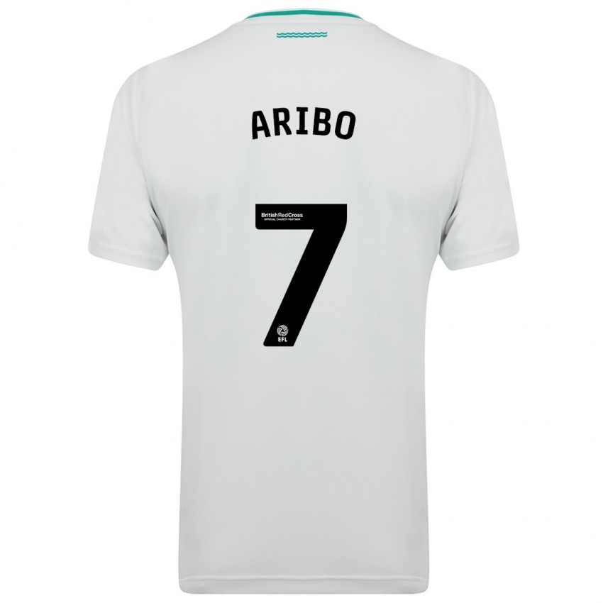Kvinder Joe Aribo #7 Hvid Udebane Spillertrøjer 2023/24 Trøje T-Shirt