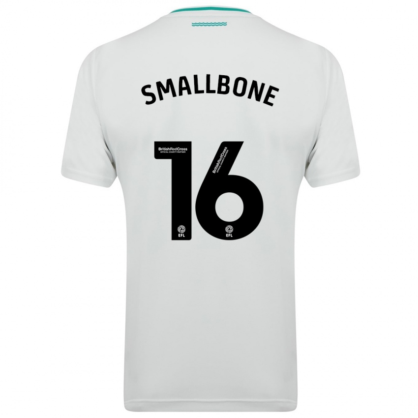 Kvinder Will Smallbone #16 Hvid Udebane Spillertrøjer 2023/24 Trøje T-Shirt