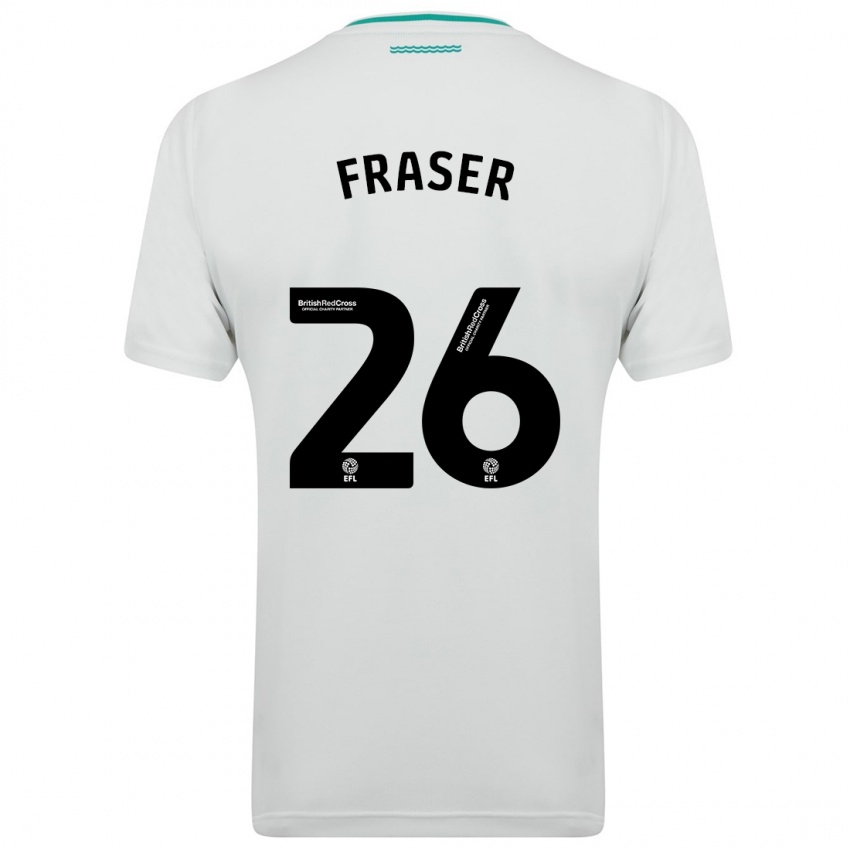 Kvinder Ryan Fraser #26 Hvid Udebane Spillertrøjer 2023/24 Trøje T-Shirt