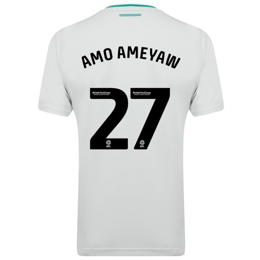 Kvinder Samuel Amo-Ameyaw #27 Hvid Udebane Spillertrøjer 2023/24 Trøje T-Shirt