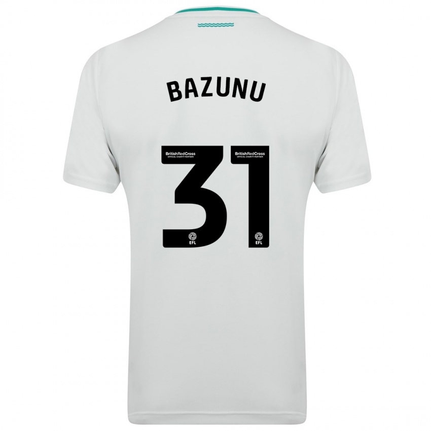 Kvinder Gavin Bazunu #31 Hvid Udebane Spillertrøjer 2023/24 Trøje T-Shirt