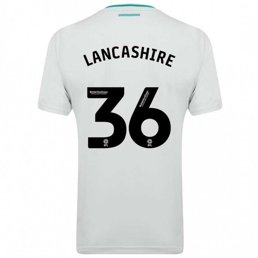 Kvinder Olly Lancashire #36 Hvid Udebane Spillertrøjer 2023/24 Trøje T-Shirt