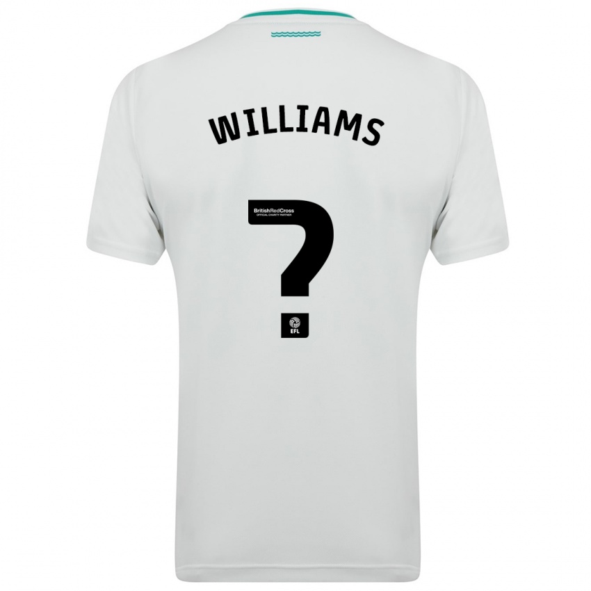 Kvinder Barnaby Williams #0 Hvid Udebane Spillertrøjer 2023/24 Trøje T-Shirt