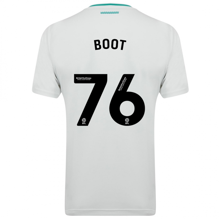 Kvinder Nathanael Boot #76 Hvid Udebane Spillertrøjer 2023/24 Trøje T-Shirt