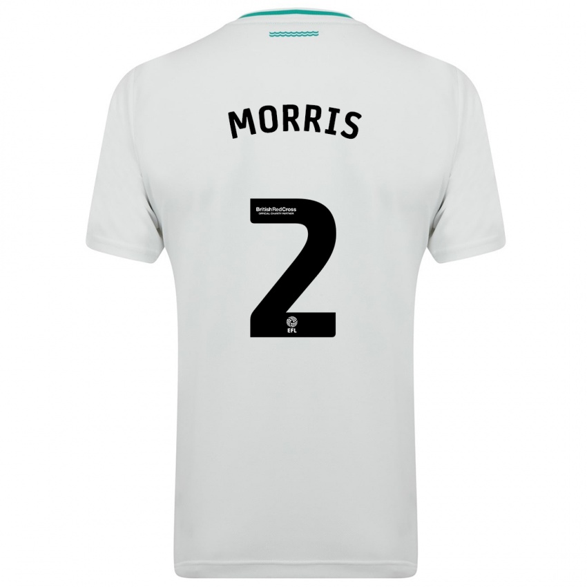 Kvinder Ella Morris #2 Hvid Udebane Spillertrøjer 2023/24 Trøje T-Shirt