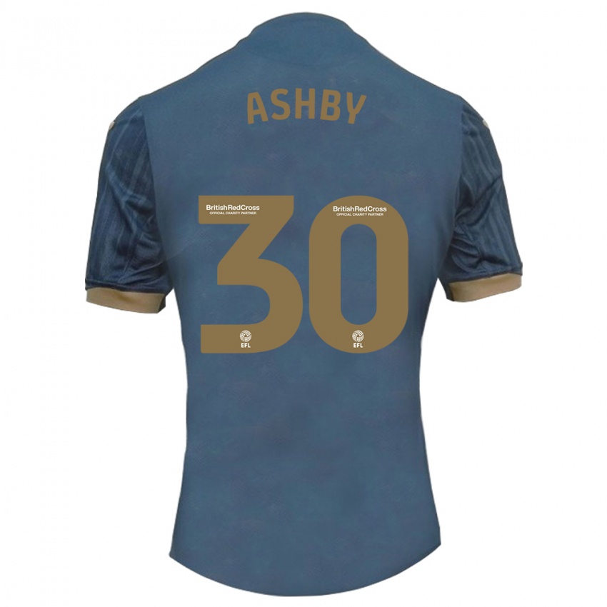 Kvinder Harrison Ashby #30 Mørk Blågrøn Udebane Spillertrøjer 2023/24 Trøje T-Shirt