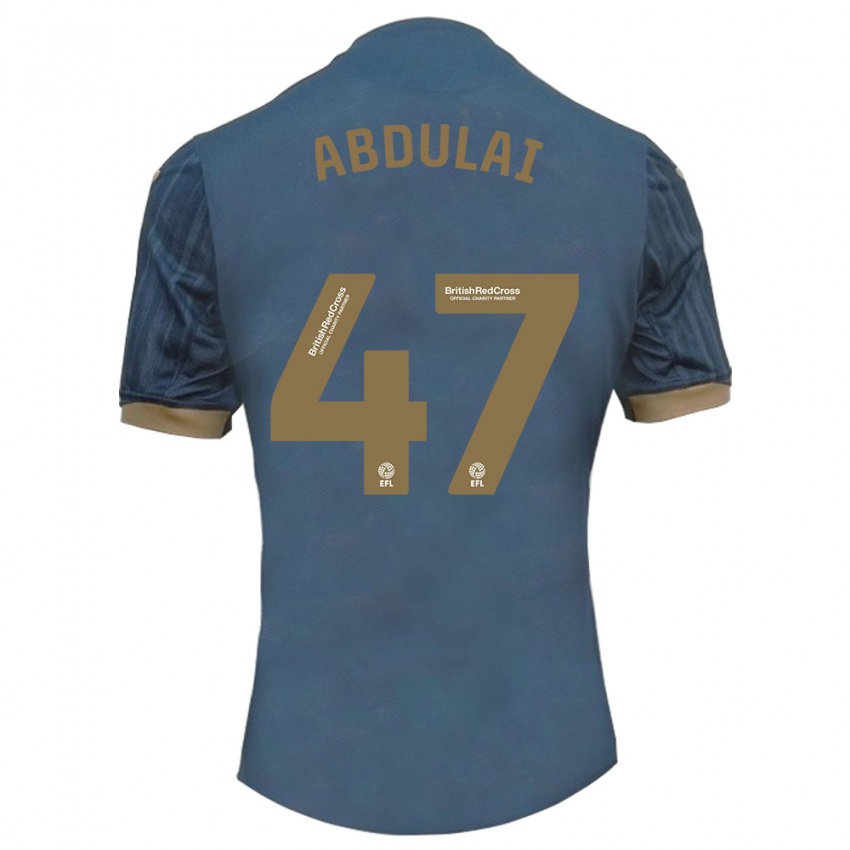 Kvinder Azeem Abdulai #47 Mørk Blågrøn Udebane Spillertrøjer 2023/24 Trøje T-Shirt