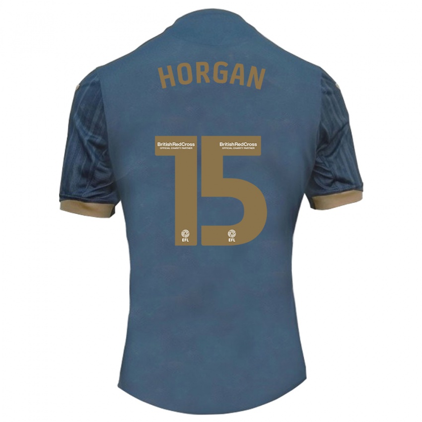 Kvinder Gwenan Horgan #15 Mørk Blågrøn Udebane Spillertrøjer 2023/24 Trøje T-Shirt
