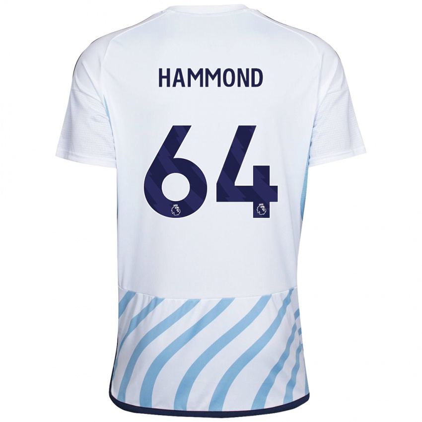 Kvinder Ben Hammond #64 Hvid Blå Udebane Spillertrøjer 2023/24 Trøje T-Shirt
