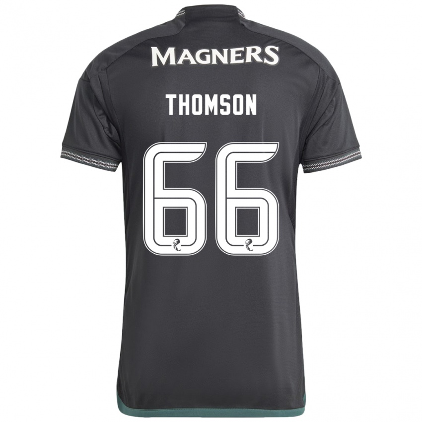 Kvinder Corey Thomson #66 Sort Udebane Spillertrøjer 2023/24 Trøje T-Shirt
