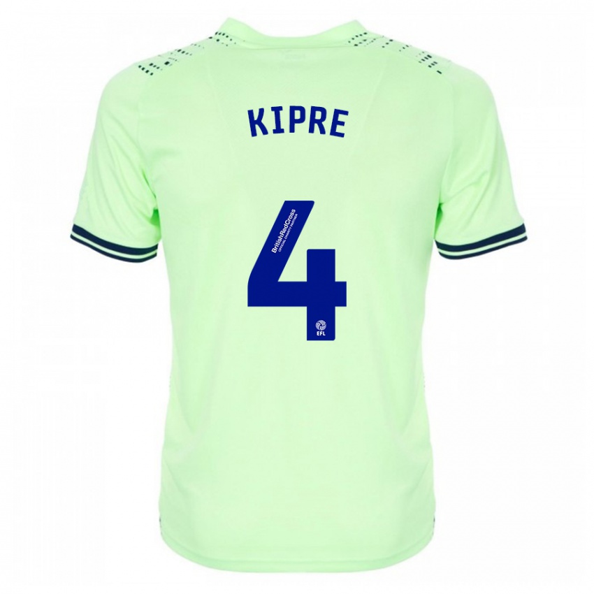 Kvinder Cédric Kipré #4 Flåde Udebane Spillertrøjer 2023/24 Trøje T-Shirt