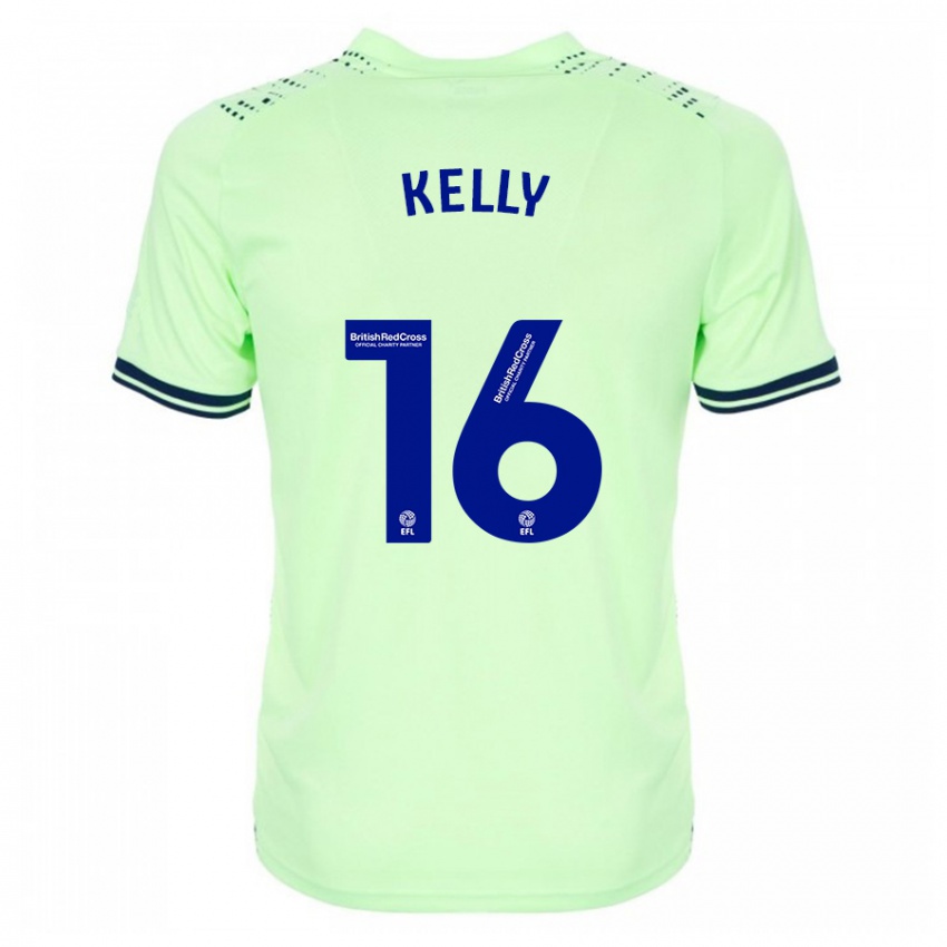 Kvinder Martin Kelly #16 Flåde Udebane Spillertrøjer 2023/24 Trøje T-Shirt