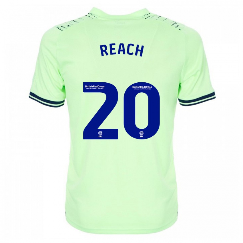 Kvinder Adam Reach #20 Flåde Udebane Spillertrøjer 2023/24 Trøje T-Shirt