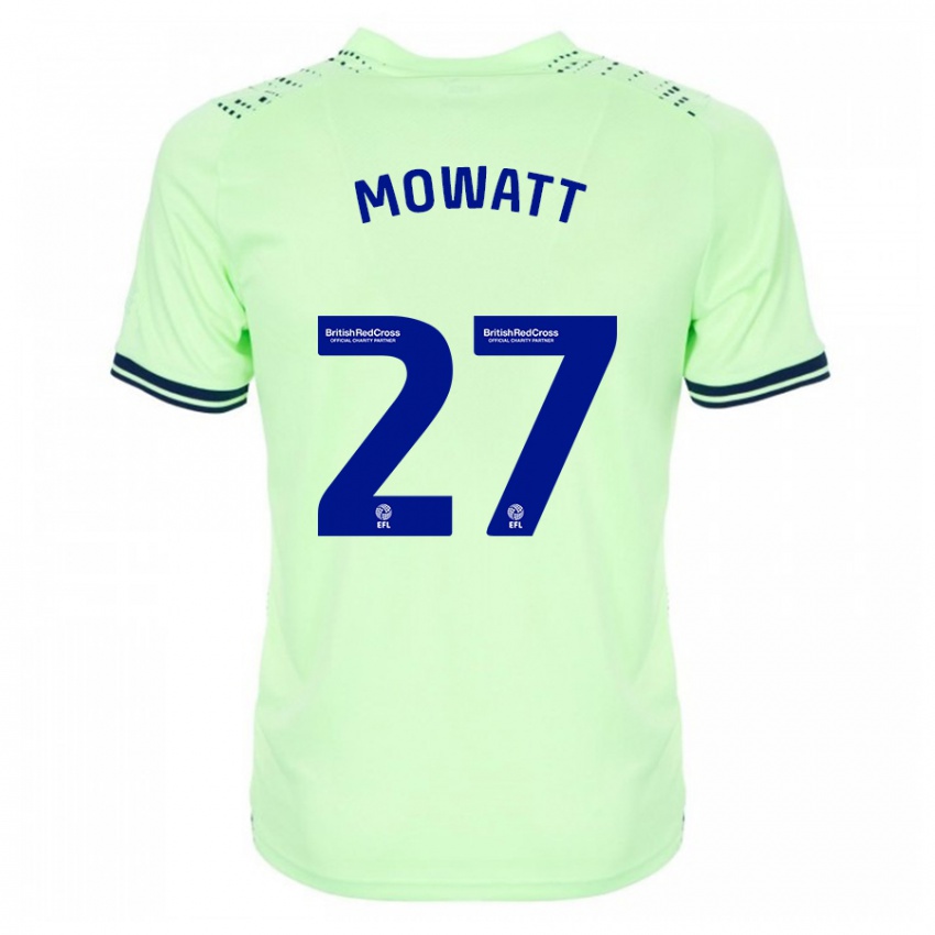 Kvinder Alex Mowatt #27 Flåde Udebane Spillertrøjer 2023/24 Trøje T-Shirt