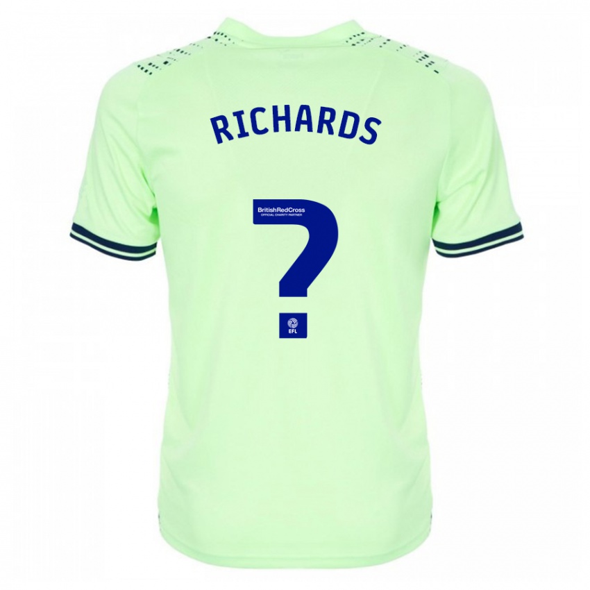 Kvinder Matt Richards #0 Flåde Udebane Spillertrøjer 2023/24 Trøje T-Shirt