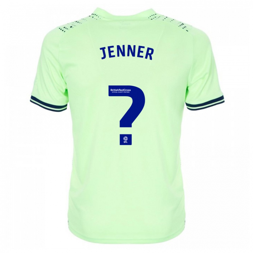 Kvinder Max Jenner #0 Flåde Udebane Spillertrøjer 2023/24 Trøje T-Shirt