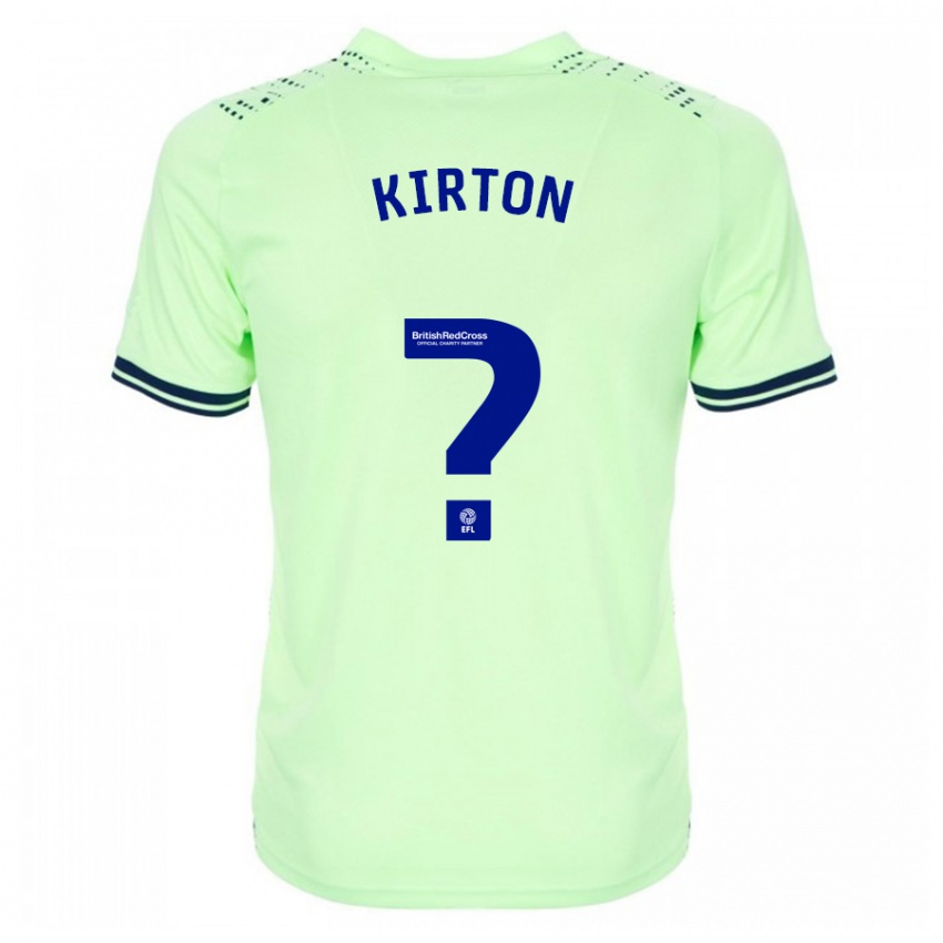 Kvinder Archie Kirton #0 Flåde Udebane Spillertrøjer 2023/24 Trøje T-Shirt
