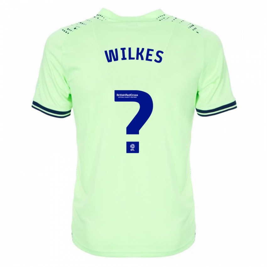 Kvinder Liam Wilkes #0 Flåde Udebane Spillertrøjer 2023/24 Trøje T-Shirt
