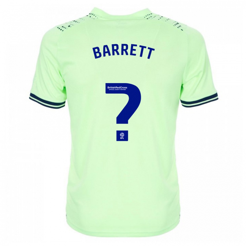 Kvinder Josh Barrett #0 Flåde Udebane Spillertrøjer 2023/24 Trøje T-Shirt