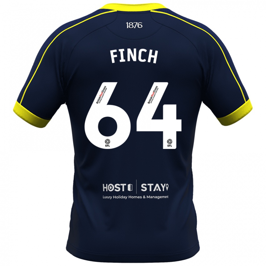 Kvinder Sonny Finch #64 Flåde Udebane Spillertrøjer 2023/24 Trøje T-Shirt