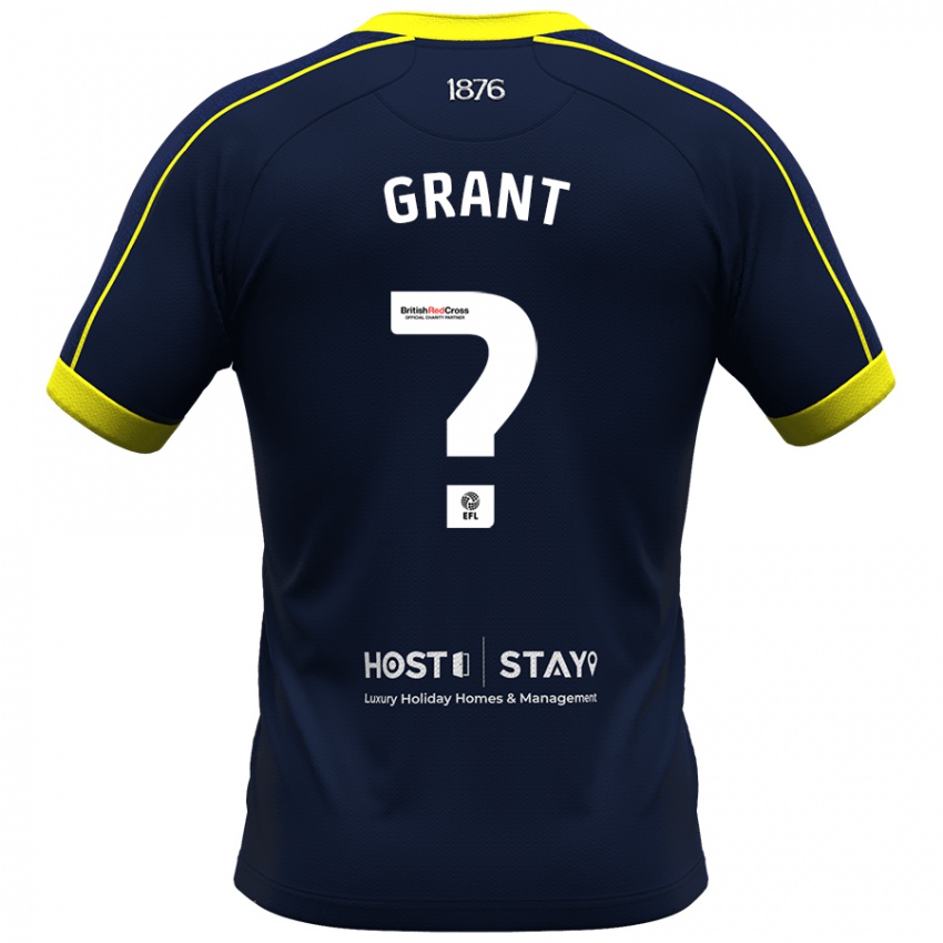 Kvinder George Grant #0 Flåde Udebane Spillertrøjer 2023/24 Trøje T-Shirt