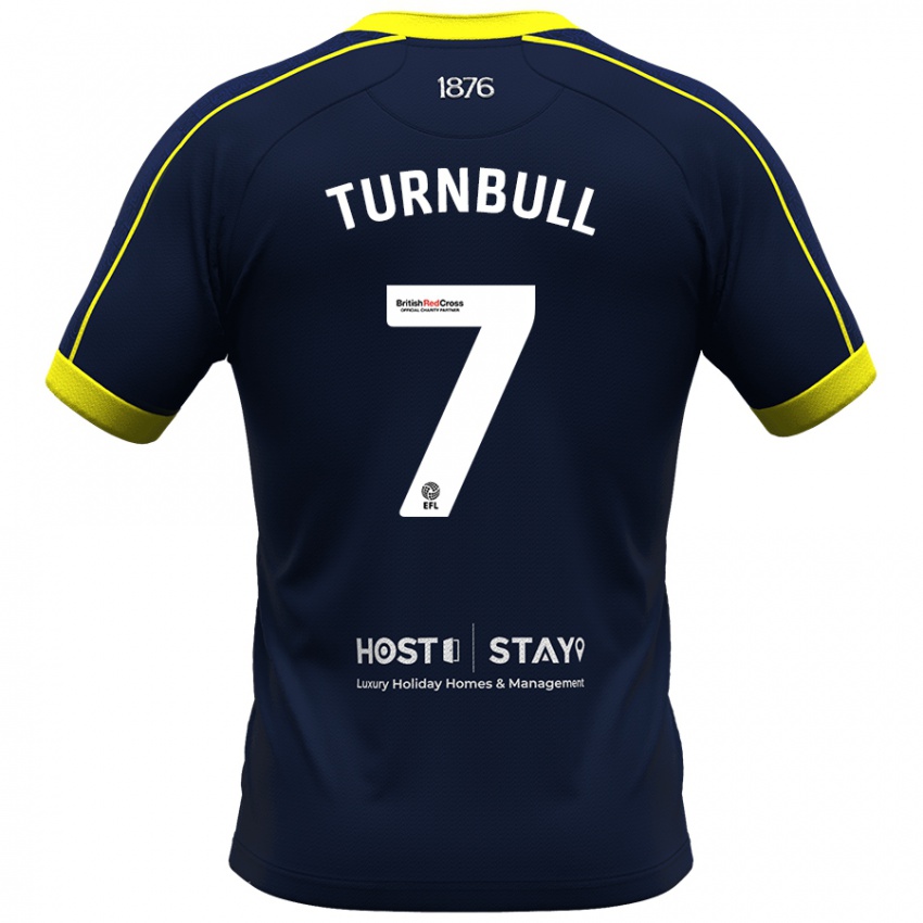 Kvinder Ellen Turnbull #7 Flåde Udebane Spillertrøjer 2023/24 Trøje T-Shirt
