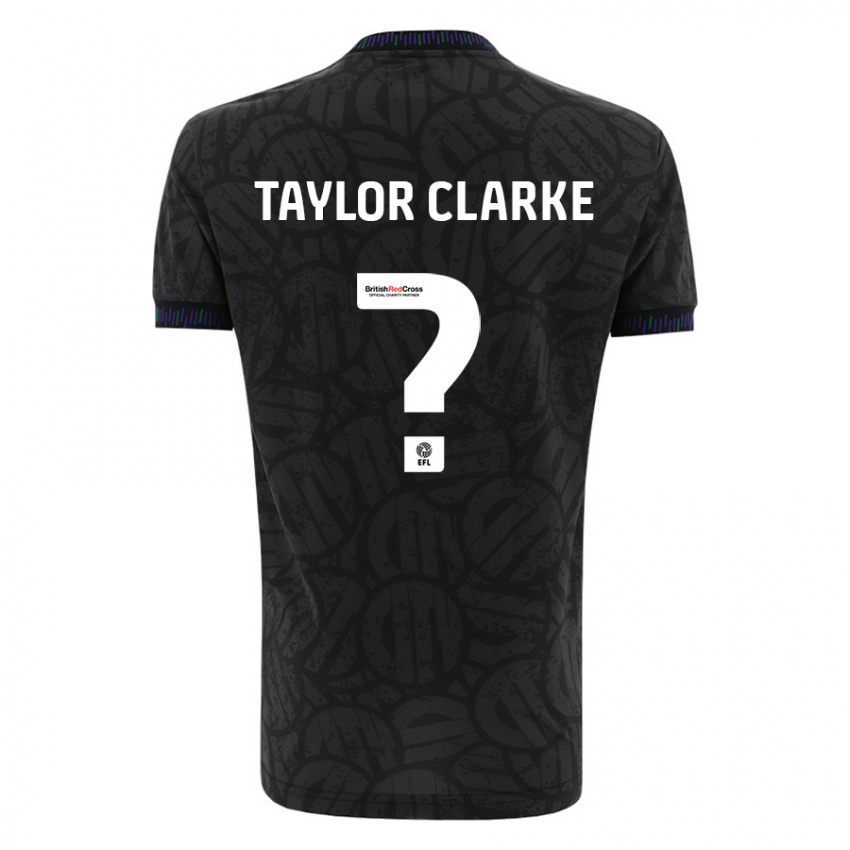 Kvinder Omar Taylor-Clarke #0 Sort Udebane Spillertrøjer 2023/24 Trøje T-Shirt