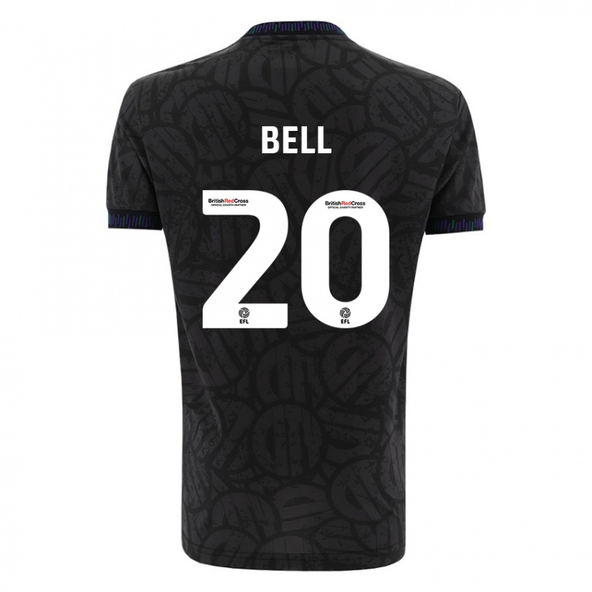 Kvinder Sam Bell #20 Sort Udebane Spillertrøjer 2023/24 Trøje T-Shirt