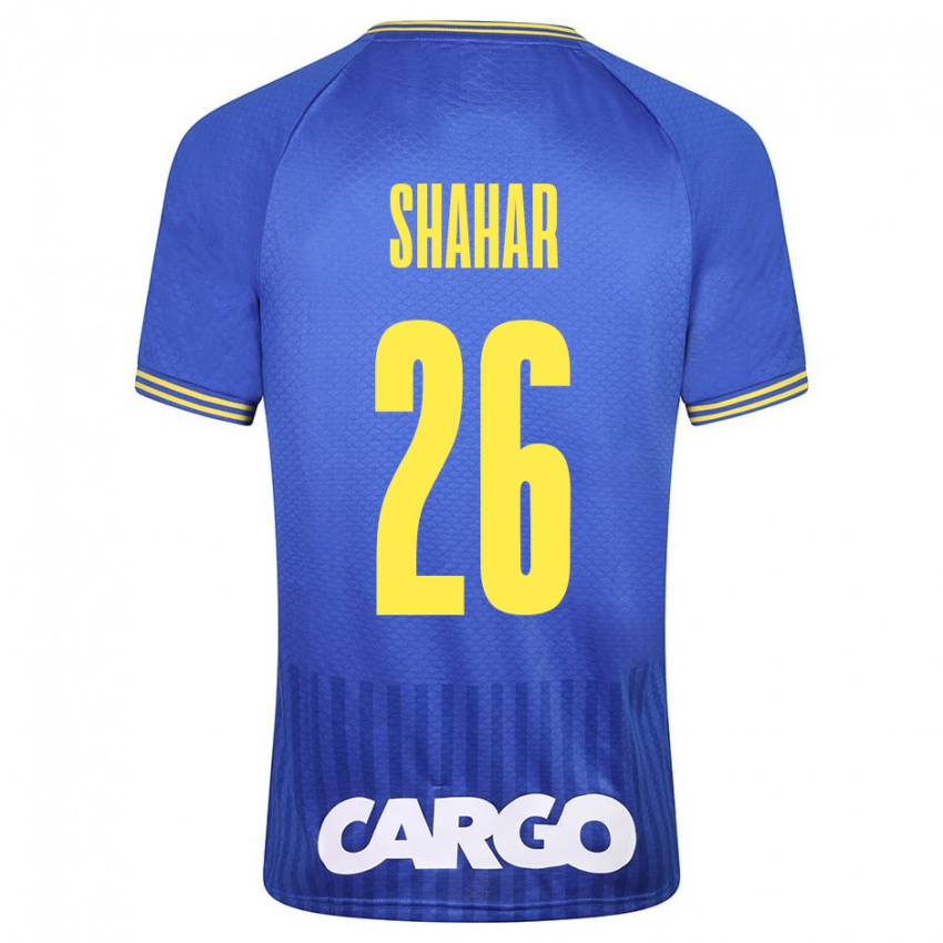 Kvinder Ido Shahar #26 Blå Udebane Spillertrøjer 2023/24 Trøje T-Shirt