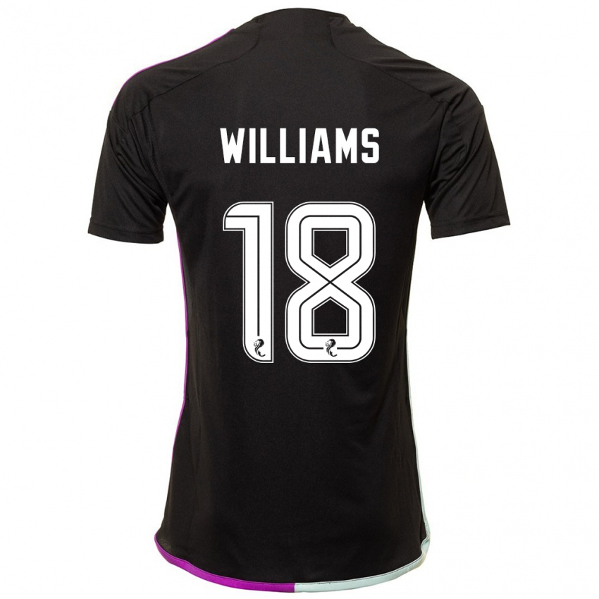Kvinder Rhys Williams #18 Sort Udebane Spillertrøjer 2023/24 Trøje T-Shirt