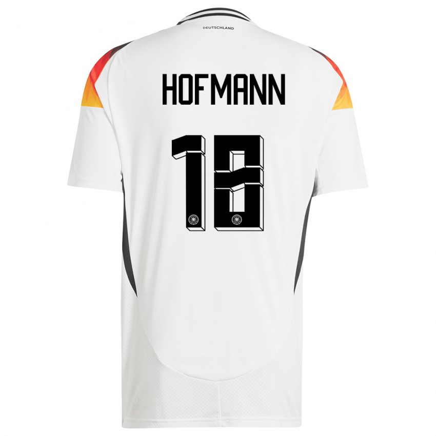 Børn Tyskland Jonas Hofmann #18 Hvid Hjemmebane Spillertrøjer 24-26 Trøje T-Shirt