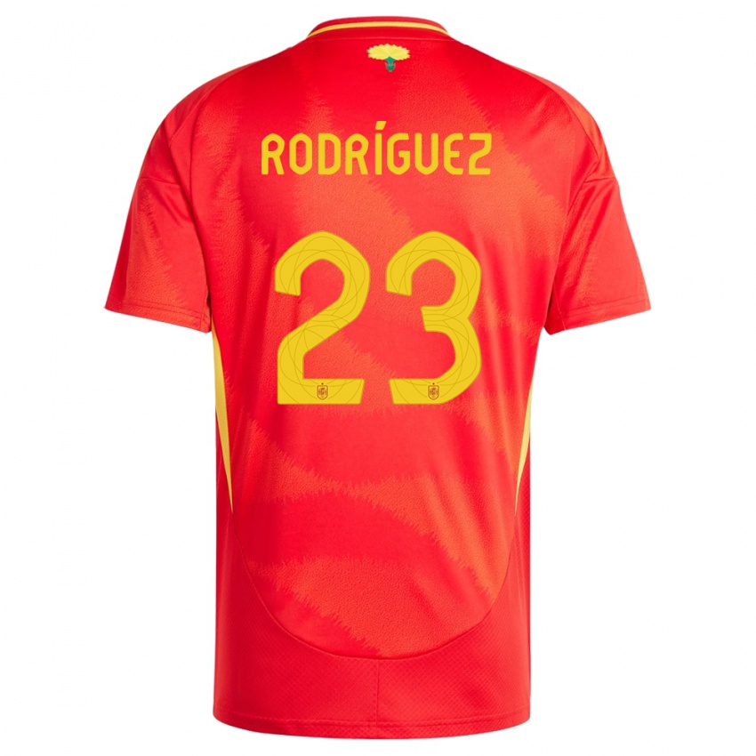 Børn Spanien Misa Rodriguez #23 Rød Hjemmebane Spillertrøjer 24-26 Trøje T-Shirt