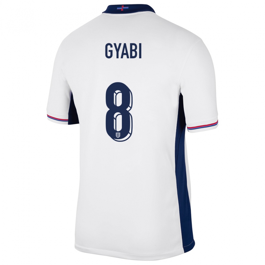 Børn England Darko Gyabi #8 Hvid Hjemmebane Spillertrøjer 24-26 Trøje T-Shirt