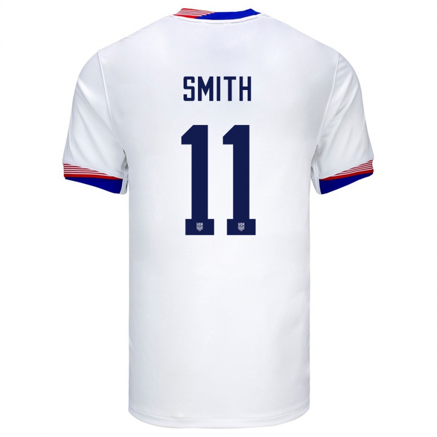Børn Usa Sophia Smith #11 Hvid Hjemmebane Spillertrøjer 24-26 Trøje T-Shirt