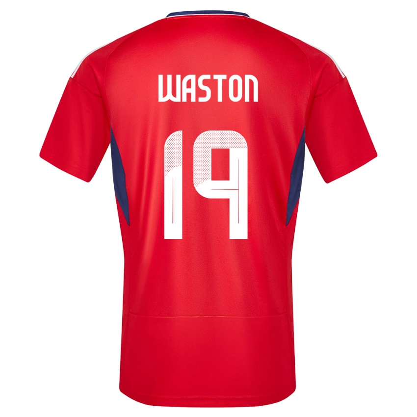 Børn Costa Rica Kendall Waston #19 Rød Hjemmebane Spillertrøjer 24-26 Trøje T-Shirt