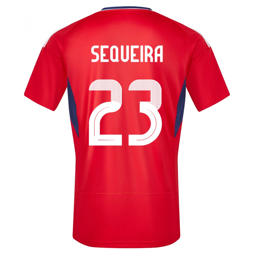 Børn Costa Rica Patrick Sequeira #23 Rød Hjemmebane Spillertrøjer 24-26 Trøje T-Shirt