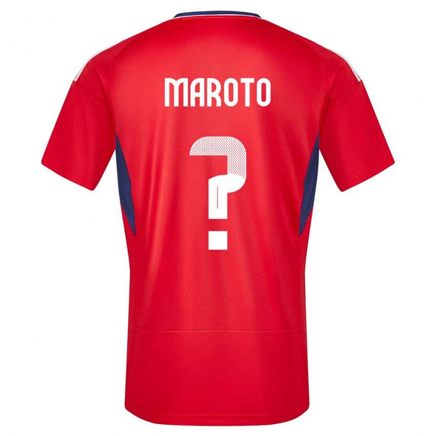 Børn Costa Rica Victor Maroto #0 Rød Hjemmebane Spillertrøjer 24-26 Trøje T-Shirt