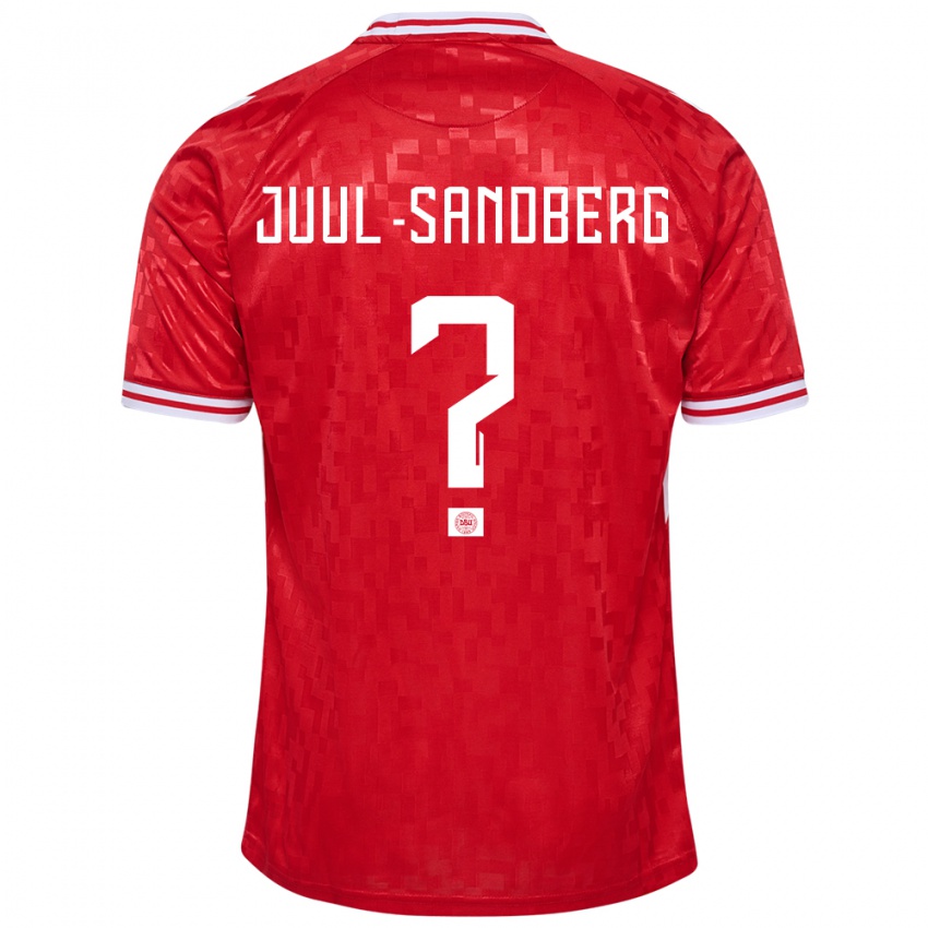 Børn Danmark Nikolaj Juul-Sandberg #0 Rød Hjemmebane Spillertrøjer 24-26 Trøje T-Shirt