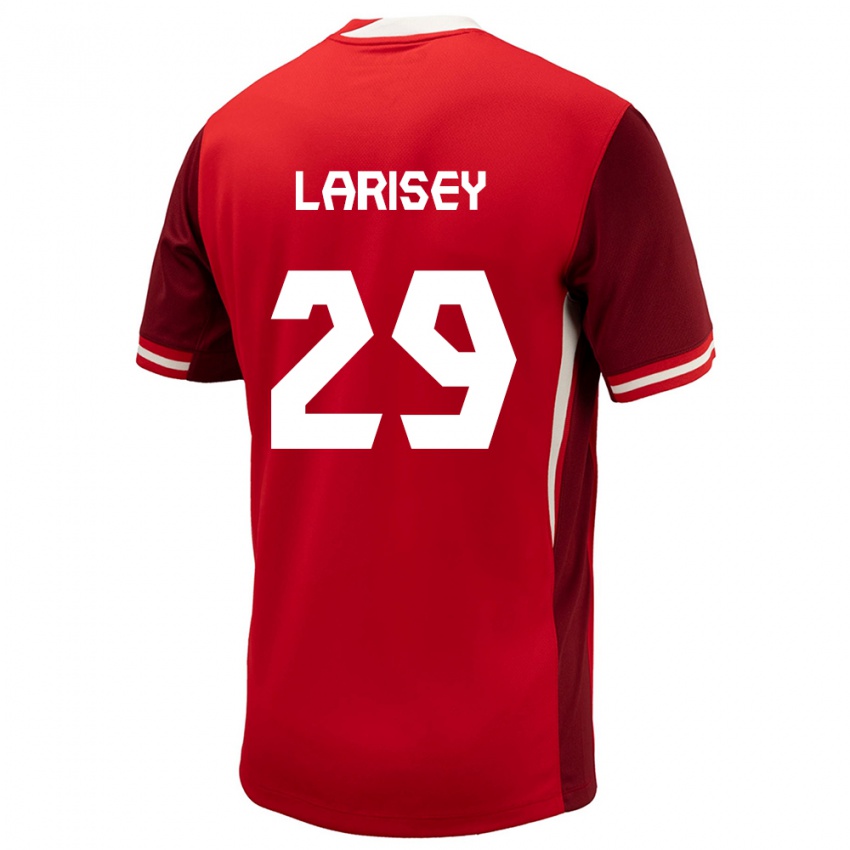 Børn Canada Clarissa Larisey #29 Rød Hjemmebane Spillertrøjer 24-26 Trøje T-Shirt