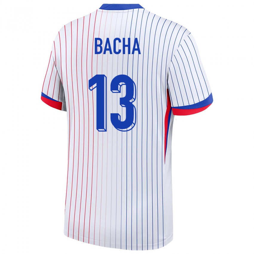 Børn Frankrig Selma Bacha #13 Hvid Udebane Spillertrøjer 24-26 Trøje T-Shirt