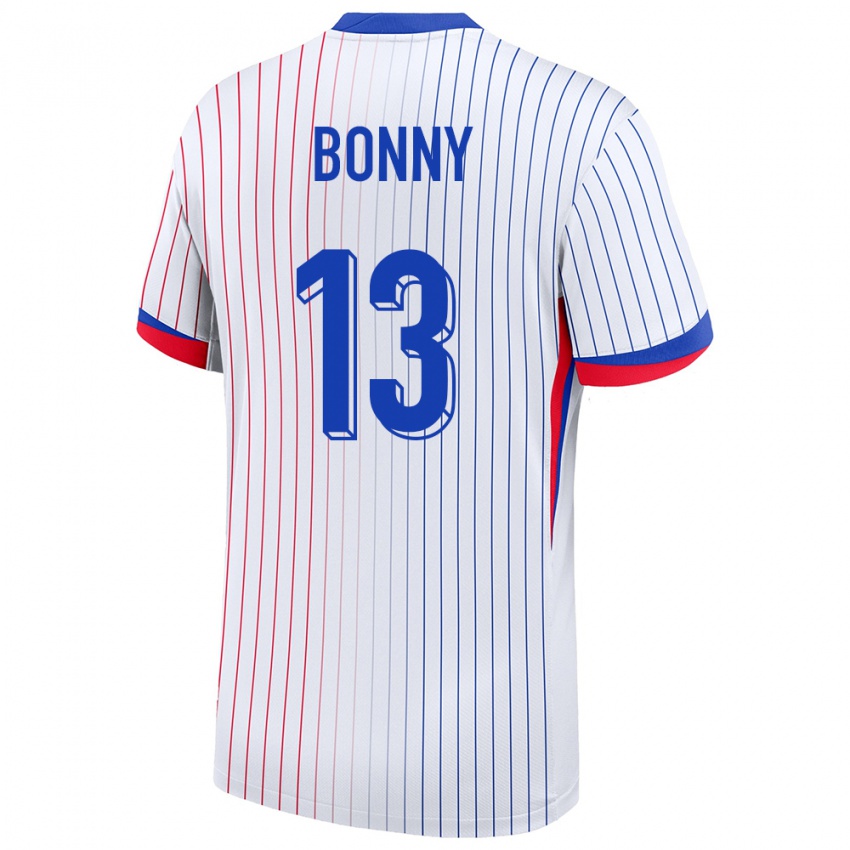 Børn Frankrig Ange Yoan Bonny #13 Hvid Udebane Spillertrøjer 24-26 Trøje T-Shirt