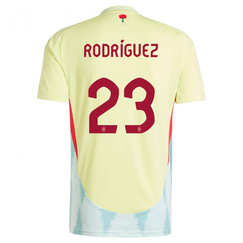 Børn Spanien Misa Rodriguez #23 Gul Udebane Spillertrøjer 24-26 Trøje T-Shirt