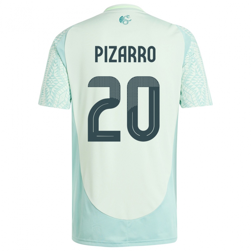 Børn Mexico Rodolfo Pizarro #20 Linen Grøn Udebane Spillertrøjer 24-26 Trøje T-Shirt
