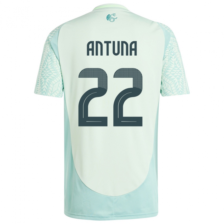 Børn Mexico Uriel Antuna #22 Linen Grøn Udebane Spillertrøjer 24-26 Trøje T-Shirt