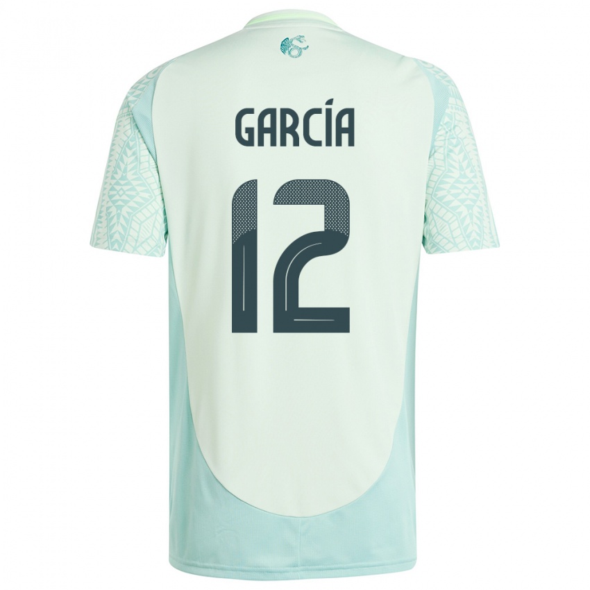 Børn Mexico Eduardo Garcia #12 Linen Grøn Udebane Spillertrøjer 24-26 Trøje T-Shirt