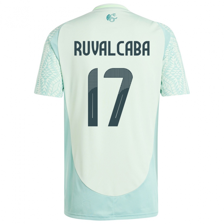 Børn Mexico Jorge Ruvalcaba #17 Linen Grøn Udebane Spillertrøjer 24-26 Trøje T-Shirt