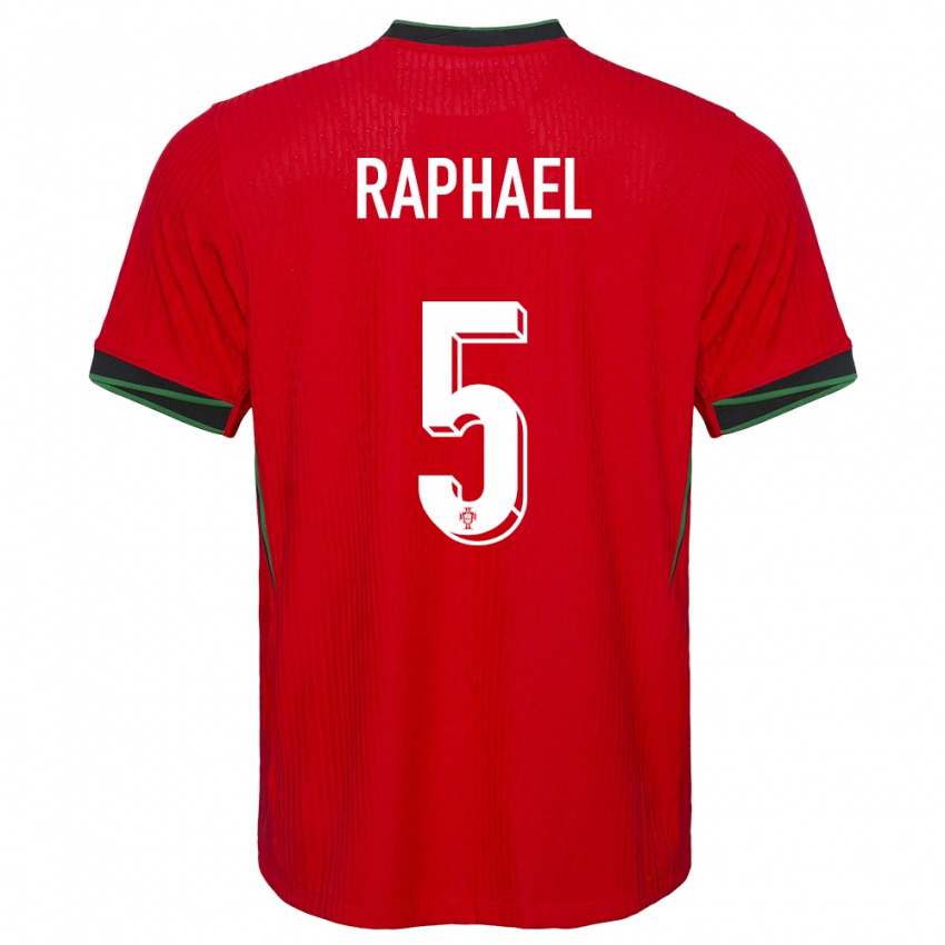 Mænd Portugal Raphael Guerreiro #5 Rød Hjemmebane Spillertrøjer 24-26 Trøje T-Shirt