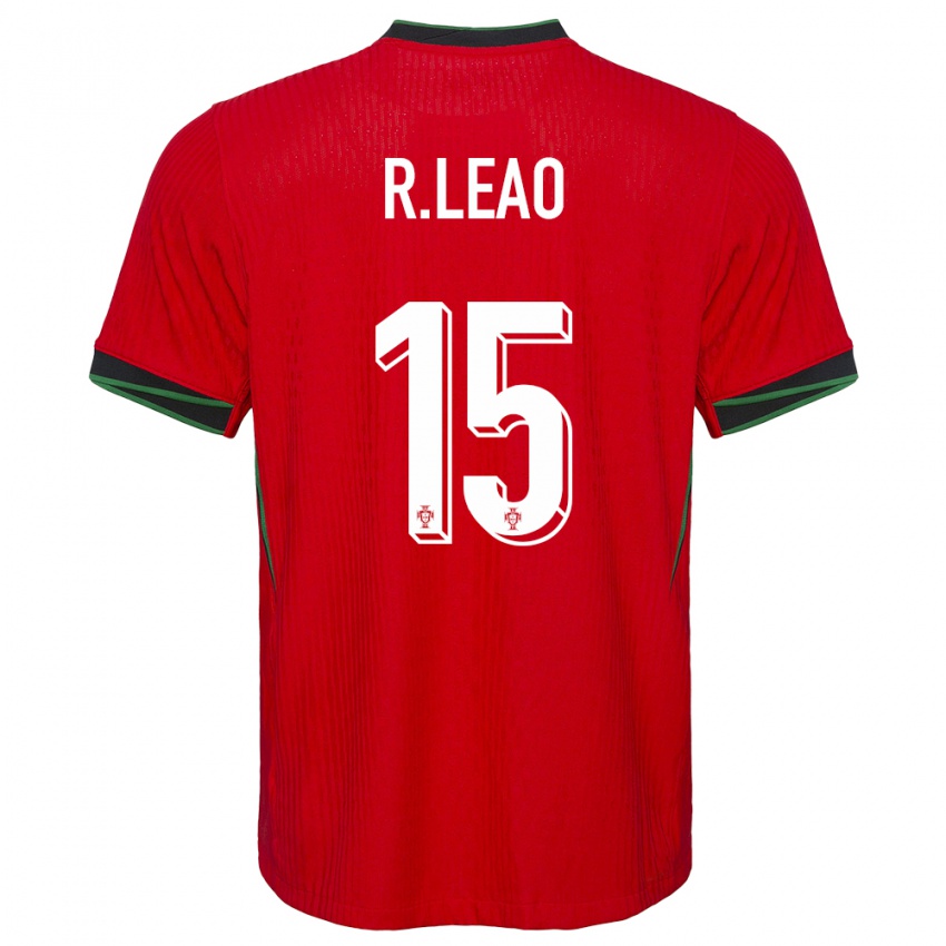 Mænd Portugal Rafael Leao #15 Rød Hjemmebane Spillertrøjer 24-26 Trøje T-Shirt