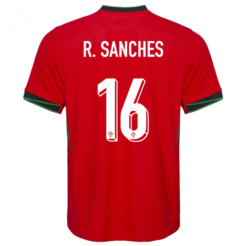 Mænd Portugal Renato Sanches #16 Rød Hjemmebane Spillertrøjer 24-26 Trøje T-Shirt